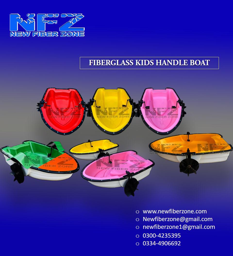 fiberglass kids handle boat/paddle boat