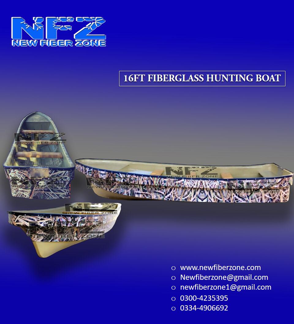 fiberglass hunting boat