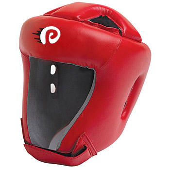 Head Guard Made of 100% cowhide leather inside padded with injection mould and velcro closing strap