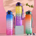 Color plastic sports portable filter water bottle