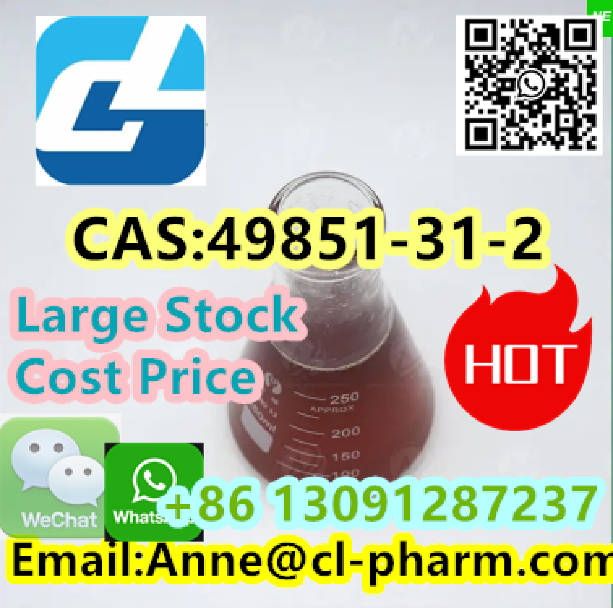 Hot sale product in here! CAS:49851-31-2, Best price! 2-BROMO-1-PHENYL-PENTAN-1-ONE, More product you will like!Contact us!